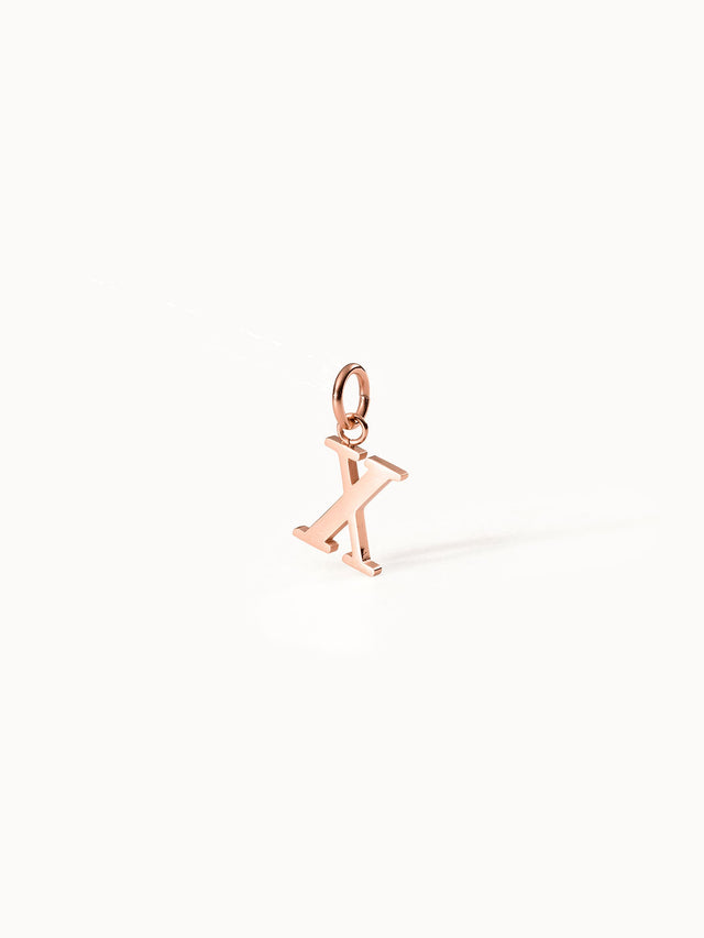 Roségoldener Pure X Charm Anhänger aus 18K vergoldetem Edelstahl, minimalistisch, elegant und femininer Island-Spirit von PURELEI.