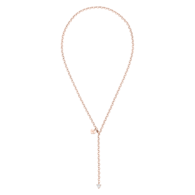 Roségoldene Kette mit Herzanhängern von PURELEI, elegant und feminin.