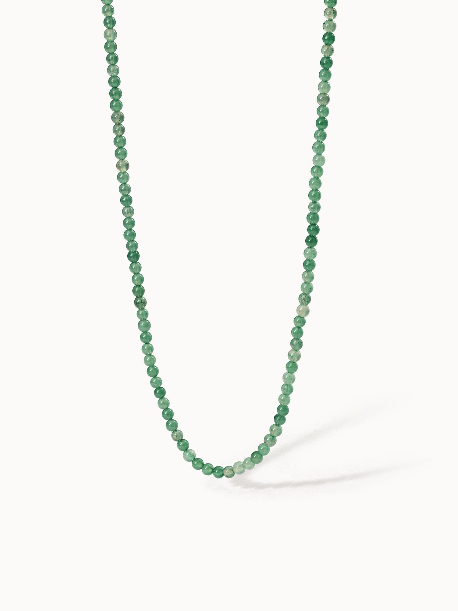 Aventurine Kette aus grünen Perlen, nickelfrei und elegant, pure Leichtigkeit in minimalistischem Design von PURELEI.