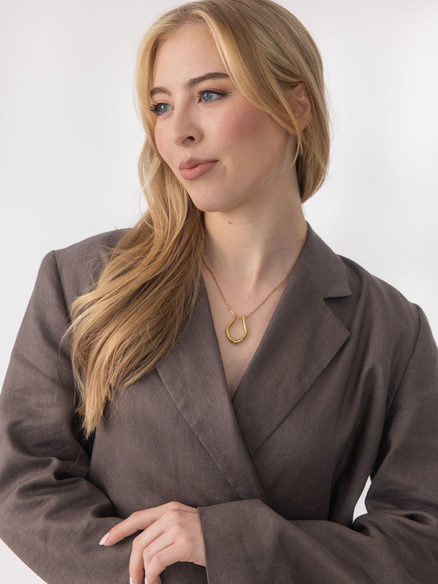 Ring-Halter Drop Necklace