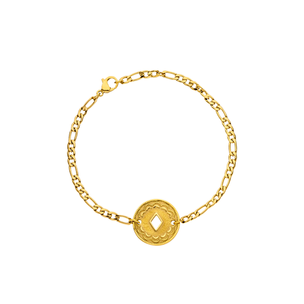 Lolani Armband von PURELEI, filigranes 18K Gold-Armband mit hawaiianischem Coin, elegant und zeitlos glänzend.
