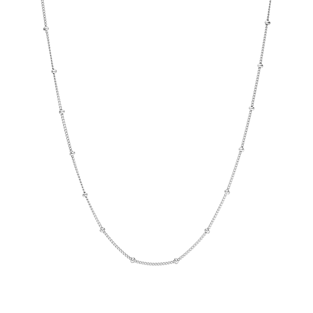 Li’ili’i Kette Purelei in silberner Edelstahl-Optik, feingliedrig, nickelfrei, elegante Basic-Kette für klare Looks.