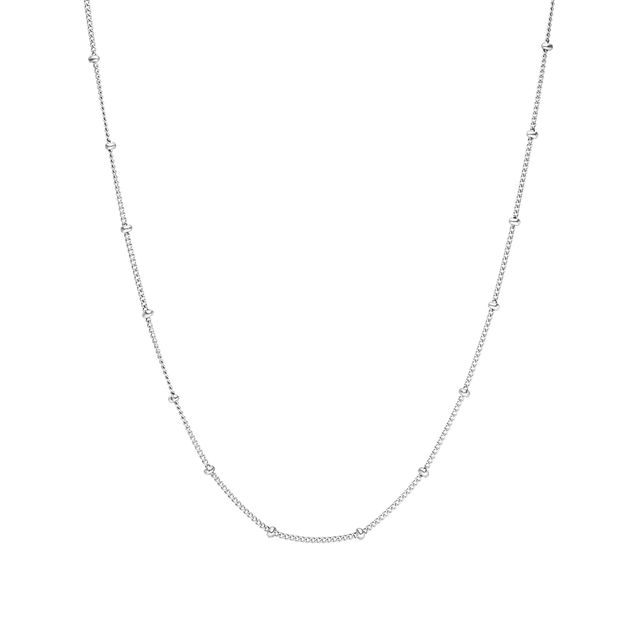 Li’ili’i Kette Purelei in silberner Edelstahl-Optik, feingliedrig, nickelfrei, elegante Basic-Kette für klare Looks.