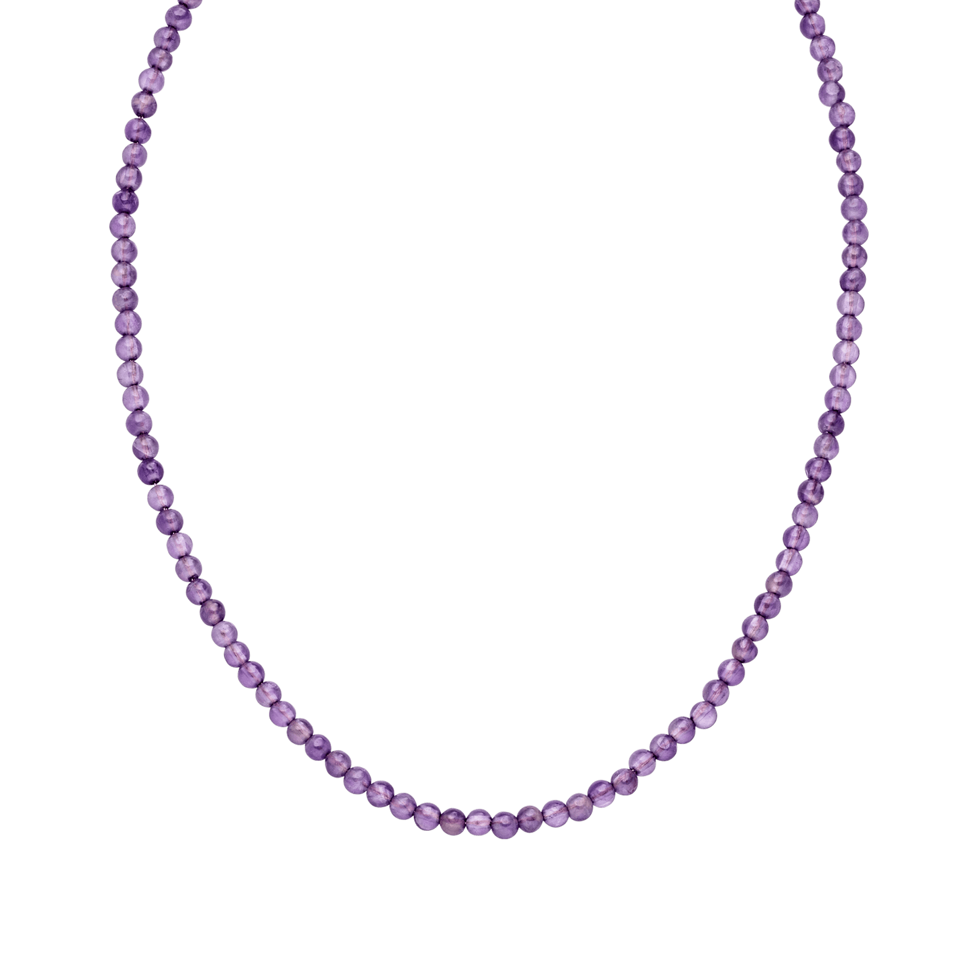 Amethyst Kette aus nickelfreien lila Perlen, elegant und feminin, pure Ästhetik von PURELEI.