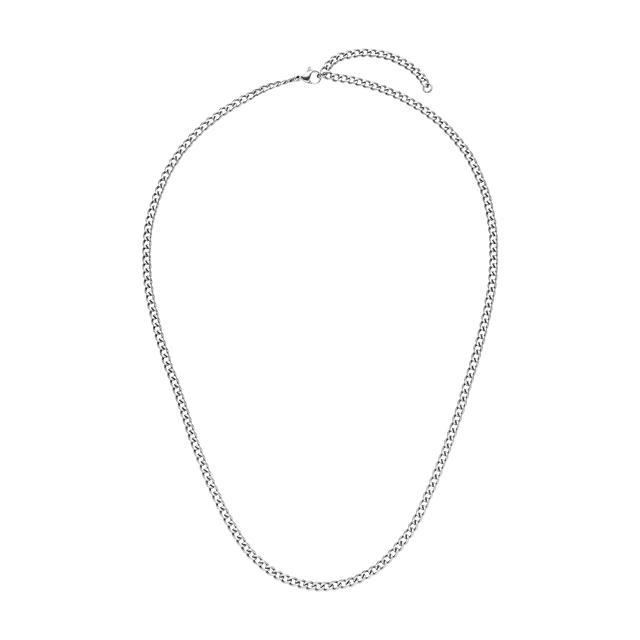 Silberne Kette mit gedrehtem Design von PURELEI, elegant und modern.