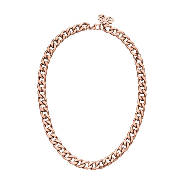 PURELEI Ikaika Kette aus rosévergoldetem Edelstahl, markant, elegant und zeitlos mit verstellbarer Länge.