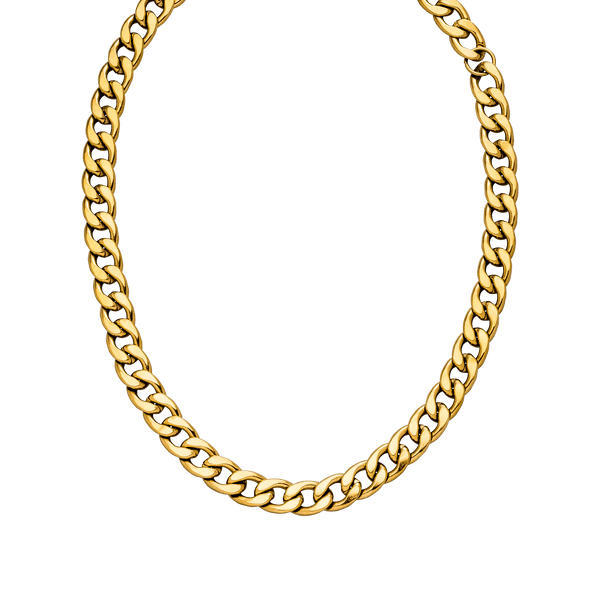 PURELEI Ikaika Kette aus 18K vergoldetem Edelstahl, kräftiges Design, edel und vielseitig, zeitloser Island-Spirit.