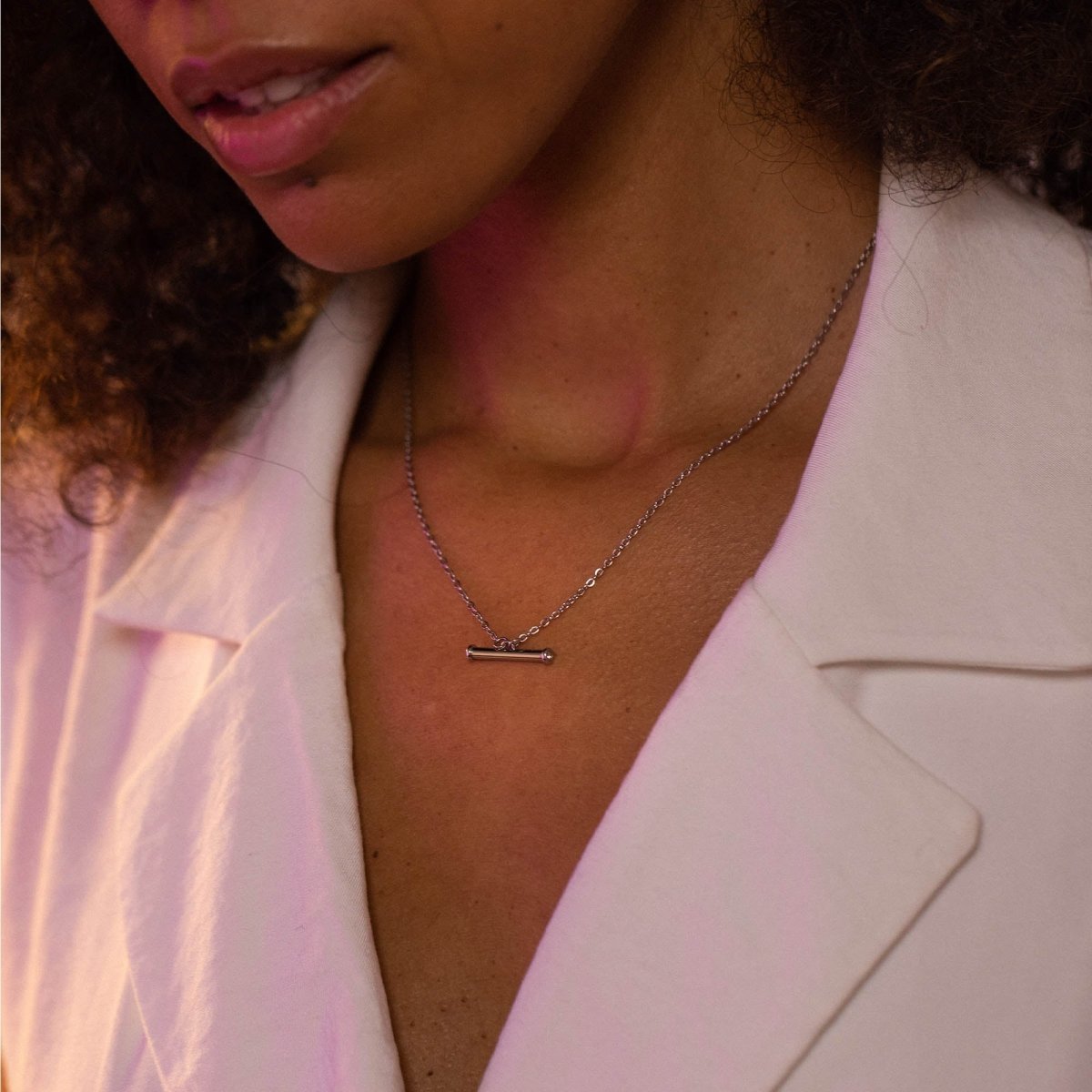 Glitter Toggle Necklace - INT PURELEI