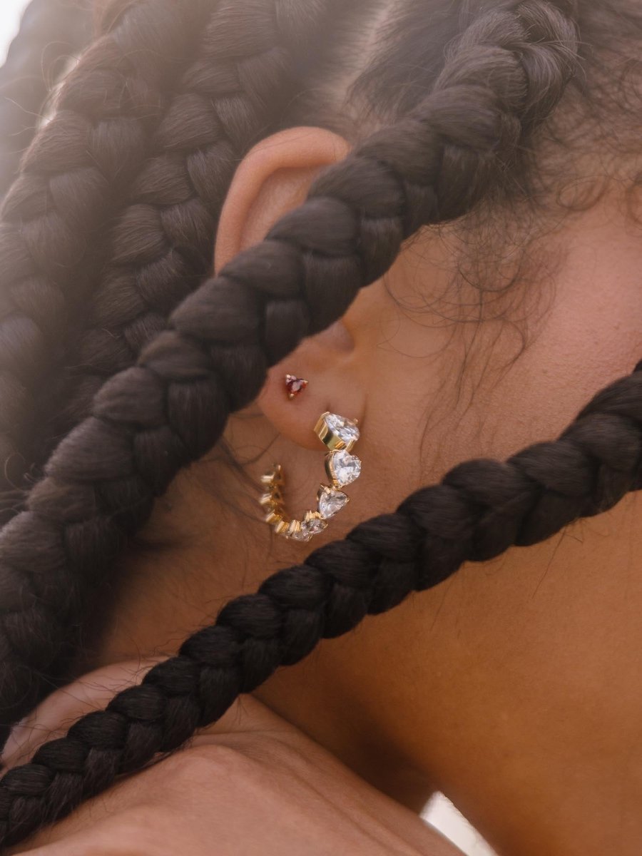 Red Heart Earring - INT PURELEI