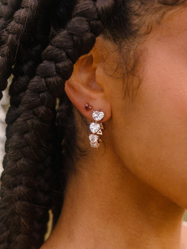 Red Heart Earring - INT PURELEI