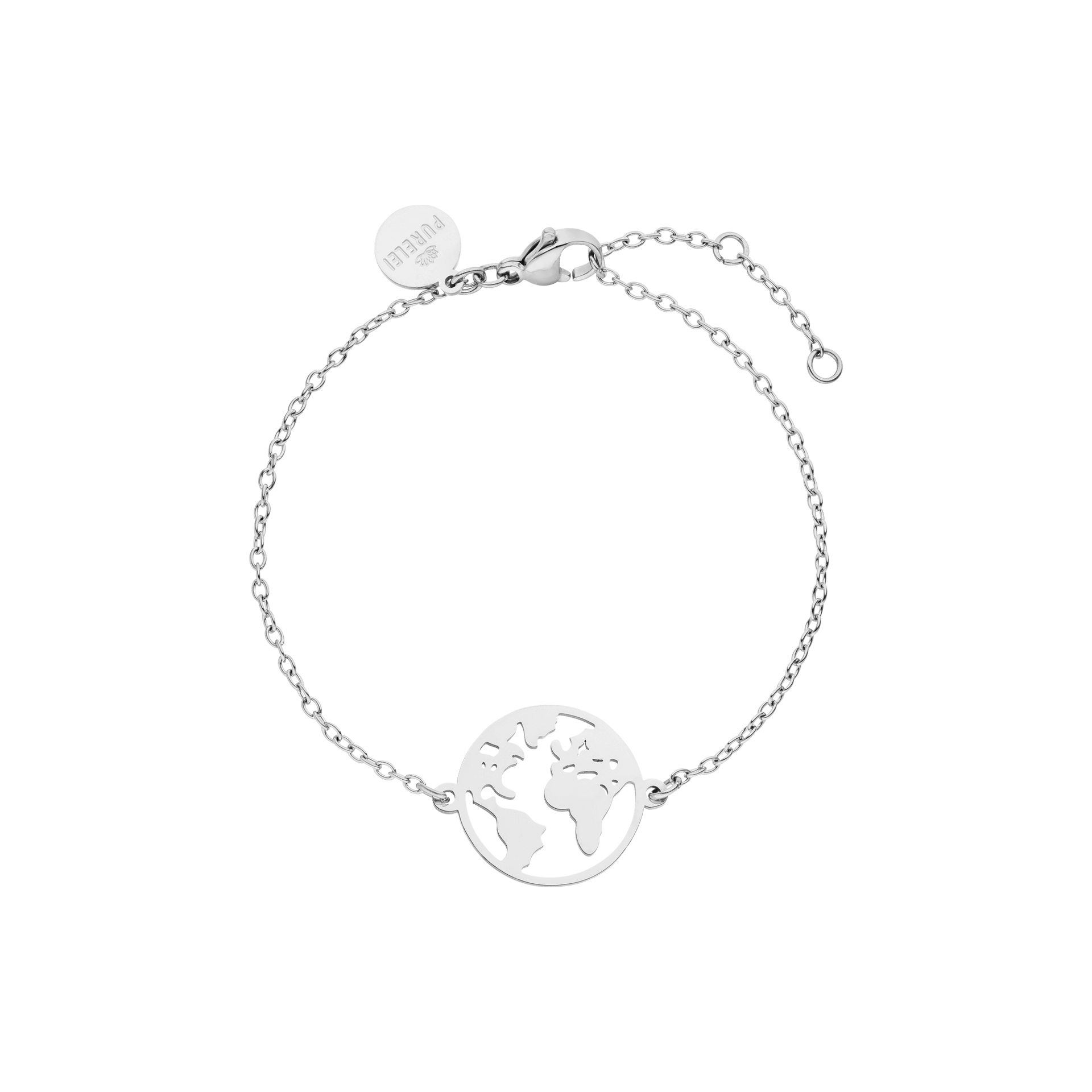 PURELEI Ketting 'World Map ' in Zilver | ABOUT YOU PURELEI Ketting 'World Map ' in Zilver | ABOUT YOU