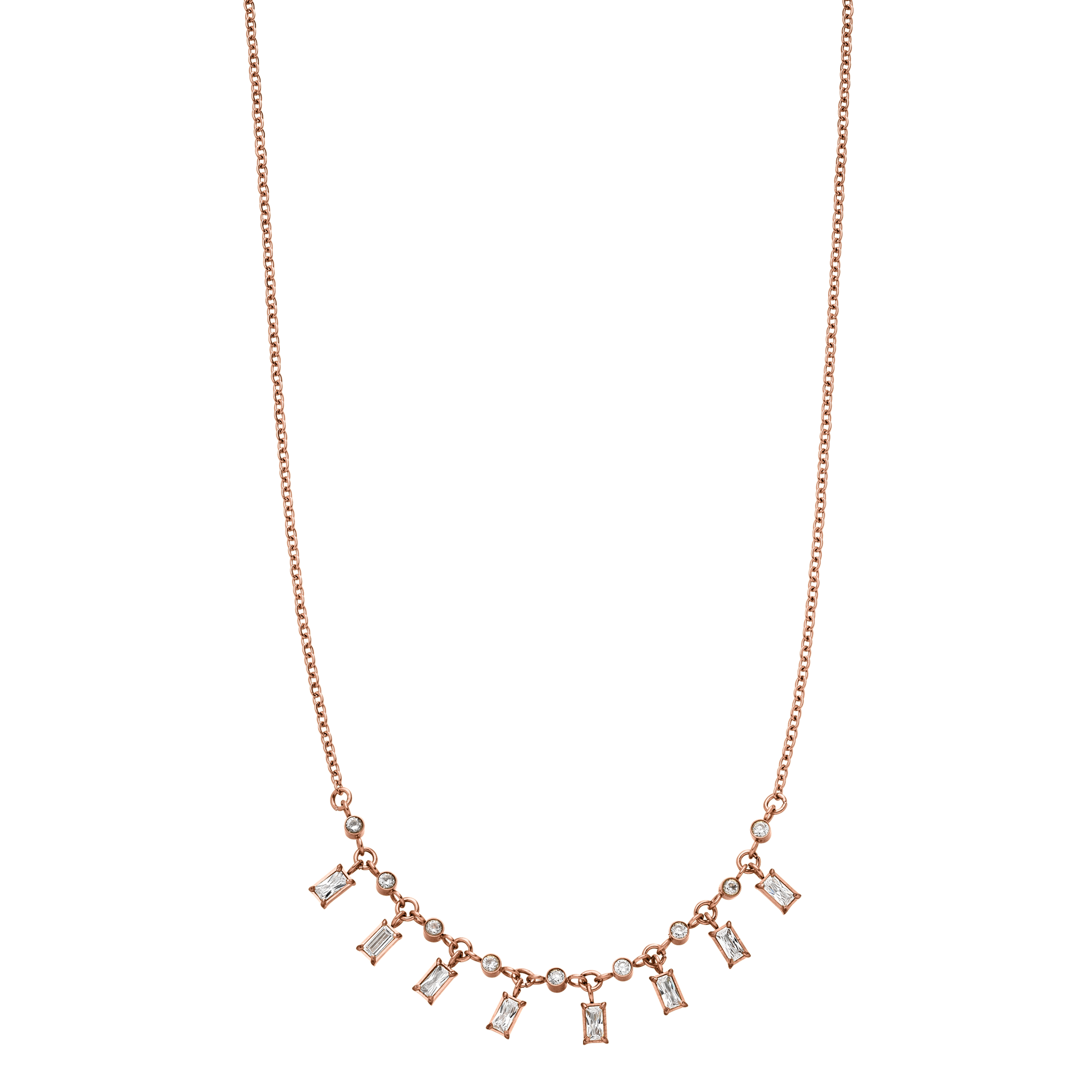 PURELEI Shine Bright Kette in Roségold mit Zirkonia, elegant und feminin, inspiriert von hawaiianischem Insel-Charme.