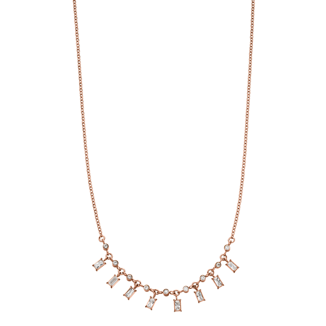 PURELEI Shine Bright Kette in Roségold mit Zirkonia, elegant und feminin, inspiriert von hawaiianischem Insel-Charme.