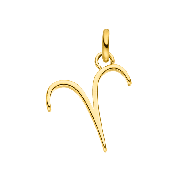 Widder Zodiac Charm aus 18K vergoldetem Edelstahl von PURELEI, eleganter Sternzeichen-Anhänger, zeitlos und nickelfrei.