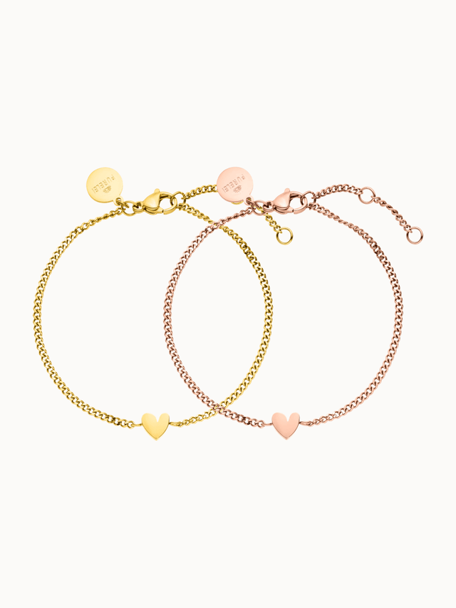 Tiny Heart Bracelet Set - INT PURELEI