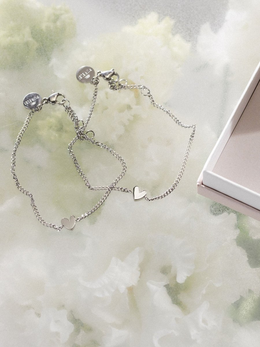 Tiny Heart Bracelet Set - INT PURELEI