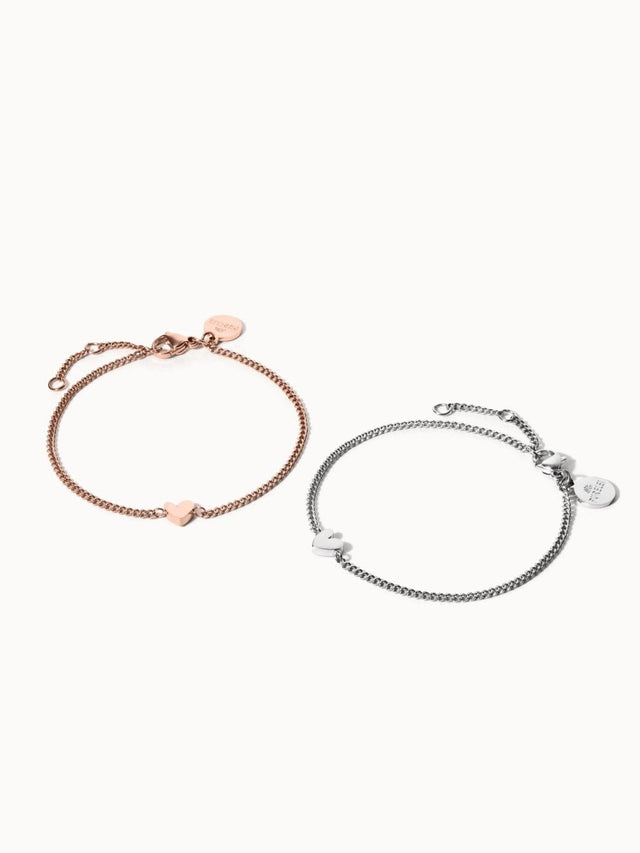Tiny Heart Bracelet Set - INT PURELEI